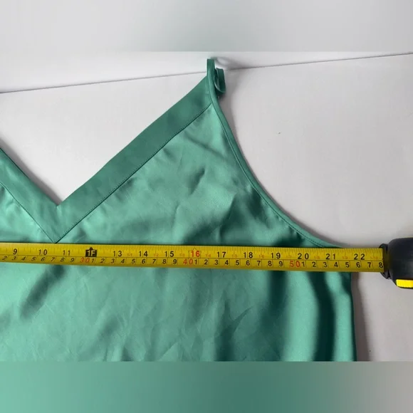 Mint Green Satin Cami Top - Picture 5 of 8